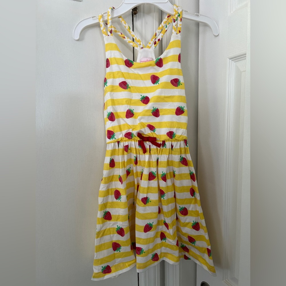Tommy Bahama Yellow and White Striped Dress